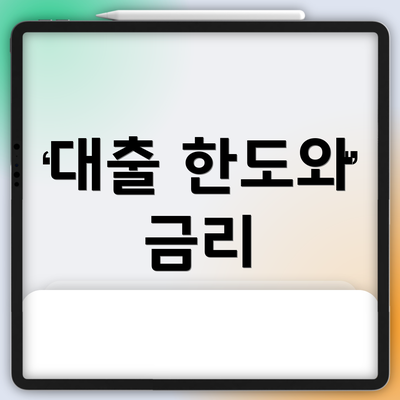 대출 한도와 금리