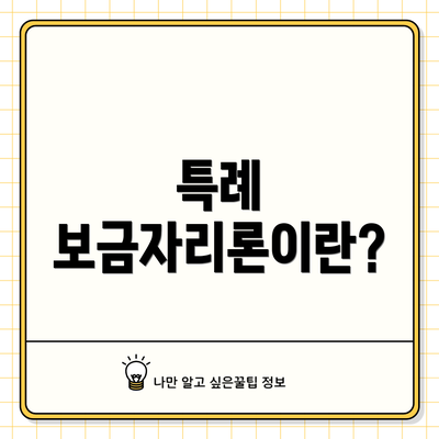 특례 보금자리론이란?