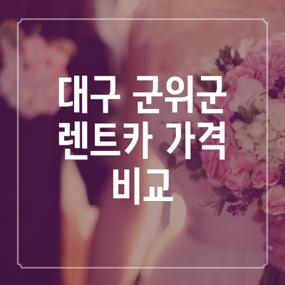 대구 군위군 렌트카 가격 비교