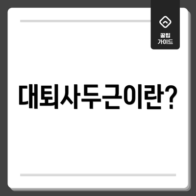 대퇴사두근이란?