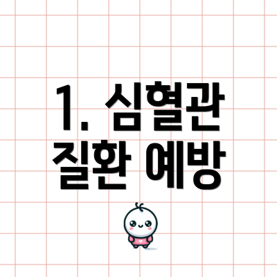 1. 심혈관 질환 예방