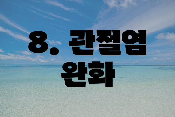 8. 관절염 완화