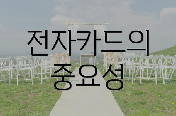 전자카드의 중요성