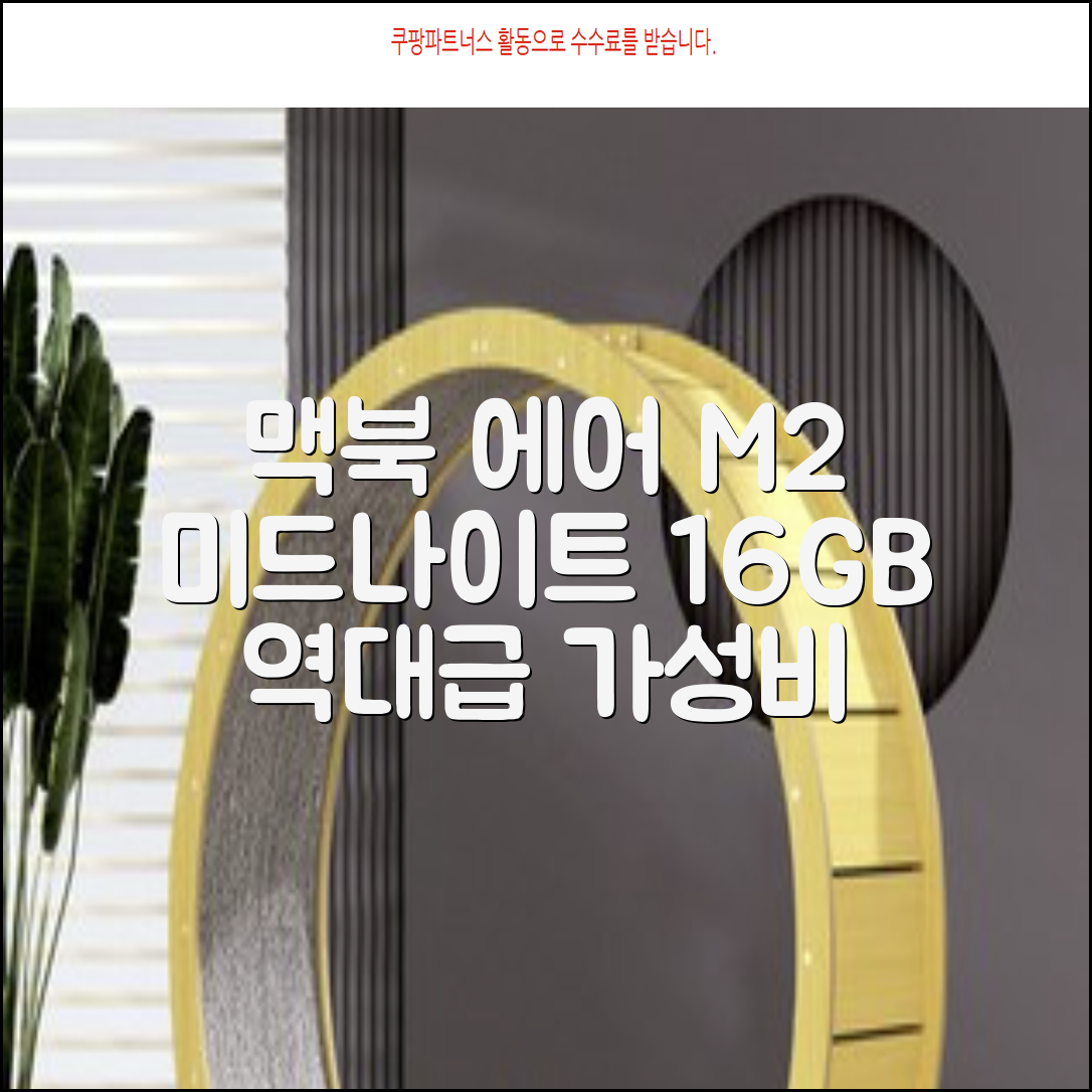 Apple 맥북 에어 13 M2, 미드나이트, M2 8코어, 8코어, 16GB, 256GB, 30W, 한글 추천 리뷰