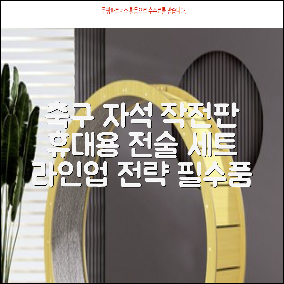 축구 작전판 휴대용 자석 전술 보드 라인업 전략 풋살 전술판 파우치형 세트, 1개 추천 리뷰