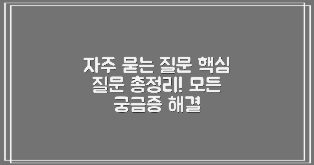 자주 묻는 질문