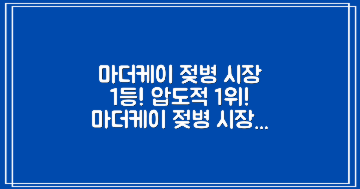 마더케이, 젖병 시장 선두 주자