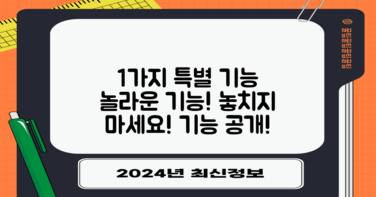 1가지 특별 기능
